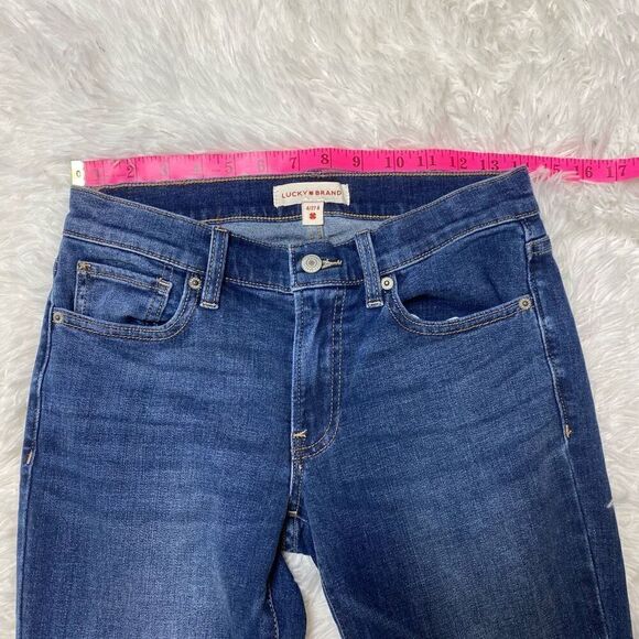 Lucky Brand Jeans Womens 4 / 27 Flare Sweet Mid Rise Whiskers Bootcut Wide Y2K 9 - Picture 8 of 12